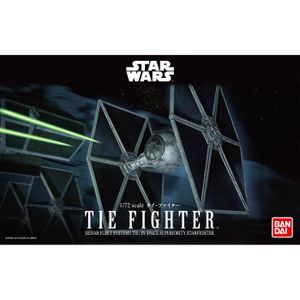 KIT MODÉLISME Maquette Tie Fighter Bandai-01201 Star Wars 1/72 - Figurines de modélisme