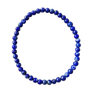 Bracelet extensible solide en LAPIS LAZULI perles ronde 4mm Longueur 19cm Bracelet extensible solide en LAPIS LAZULI perles ronde 4mm Longueur 19cm