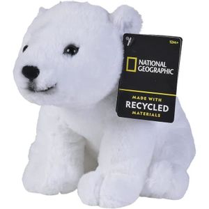 PELUCHE disney - national geographic ours polaire, 25cm, p