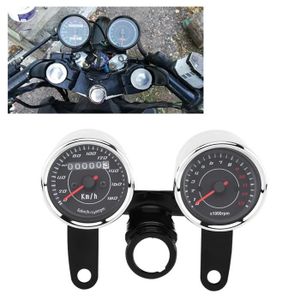 BiuZi Accessoires de moto modifiés Tachymètre compteur kilométrique étanche for GN125 Compteur de vitesse moto 