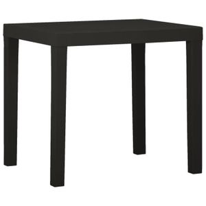 TABLE DE JARDIN  Table de jardin Anthracite 79x65x72 cm Plastique