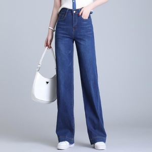 JEANS Jeans Femme Léger Taille Haute Relaxed Fit Casual 