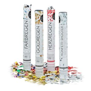 Papillons Fleurs 40 cm Shooter 5er Set Fête Popper multicolores confettis canon