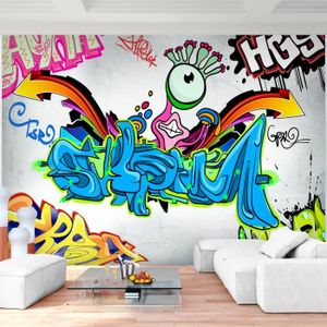 Papier peint graffiti - Cdiscount