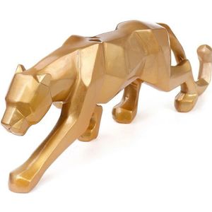 STATUE - STATUETTE Panthère Sculpture Ornements Sculpture Géométrique