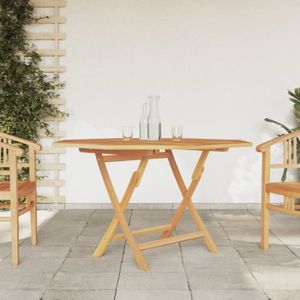 TABLE DE JARDIN  Meuble Table de jardin - pliable - 110x110x75 cm -