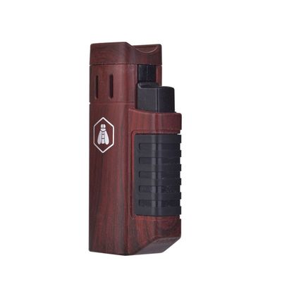 PROMISE Briquet Tempête 3 Flammes Rechargeable Butane - Briquet Jet Métal Pour Camping Et Cadeau