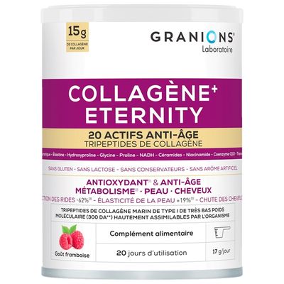 Granions Complément Alimentaire Collagène Marin Acide Hyaluronique Coenzyme Q10 60 Comprimes