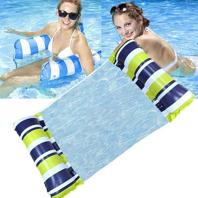 Bleu)Fauteuil Gonflable de Piscine, Multi Matelas Piscine, 4 en 1 Matelas Piscine Gonflable Bouée, Matelas Gonflable Piscine Adulte, Matelas de Piscine pour Plage, Partie, Vacances, Piscine