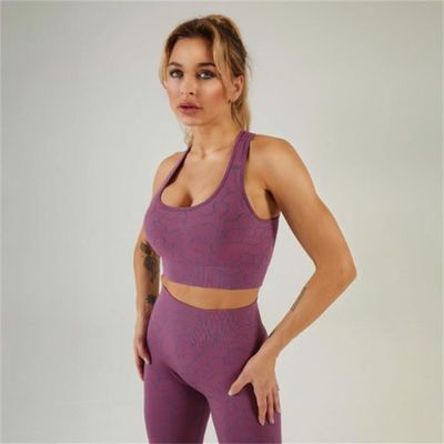 ENSEMBLE DE VETEMENTS DE SPORT Femme - Combinaison de fitness pour sports  de yoga tricotée à manches longues - Violet NS™ Violet - Cdiscount Sport