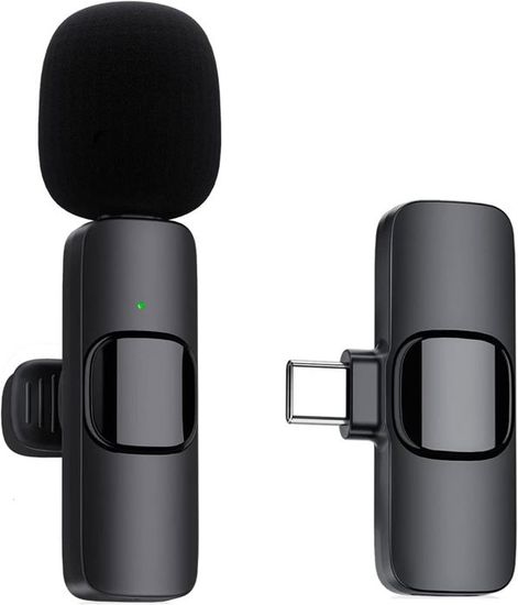Micro Cravate Sans Fil 2-en-1 Pour Smartphone | Micro Bluetooth Pour YouTube, TikTok Et Enregistrement