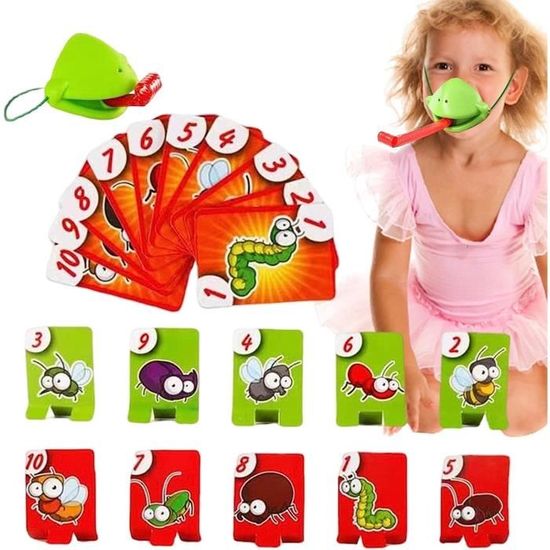 Frog Hopper – Jeu De Société Grenouille – Logique Et Couleurs – Dès 3 Ans – Cadeau Éducatif – Compact En Boîte