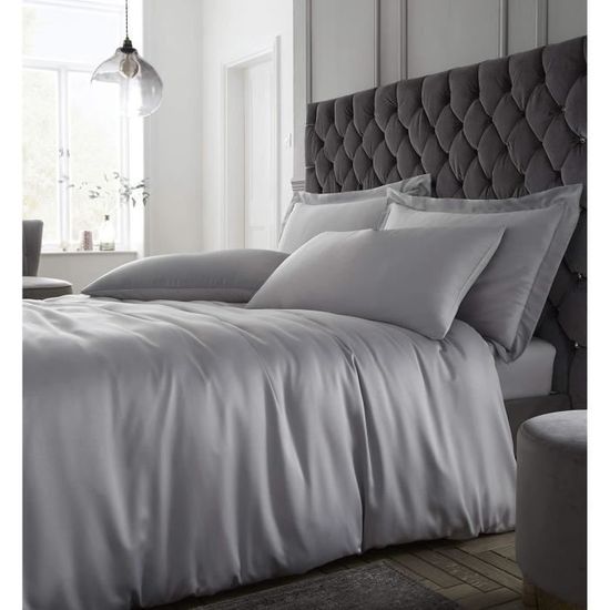 Parure De Lit Bambou 1000 Fils – King / Cal King – Taupe – Luxe