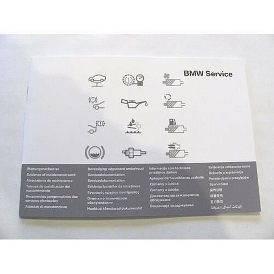 Carnet D Entretien Bmw D Origine Constructeur Neuf Et Vierge Cdiscount Auto
