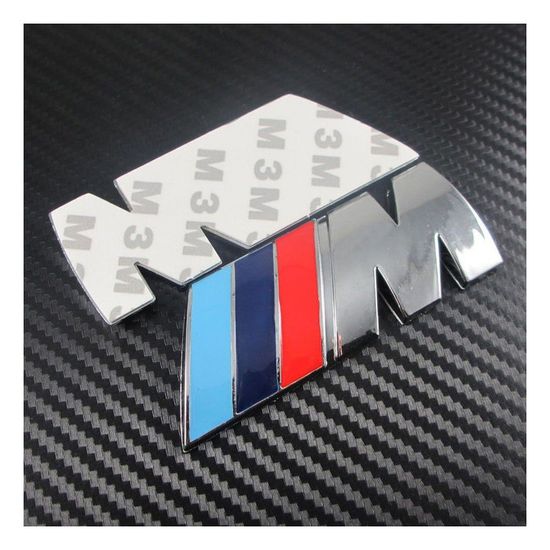 Autocollant Logo BMW M Sport Pour Coffre – Dimensions 9x3 Cm – Compatible Série 1, 2, 3, 4, 5