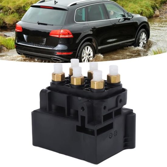 Bloc Électrovanne Suspension Pneumatique 7L0698014 / 7P0698014 - Compatible Audi Q7, Porsche Cayenne, VW Touareg