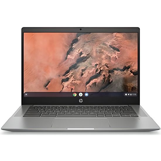 HP Chromebook 14b na0000sf PC Ultraportable Tactile 14” FHD IPS Gris acier (AMD Ryzen 3, RAM 8 Go, SSD 128 Go, AZERTY, Chrome OS)