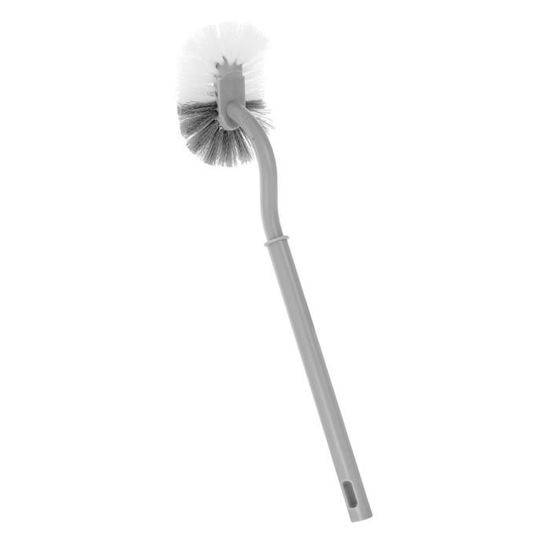 Brosse WC à Long Manche En Hêtre – Brosse Rotative Pour Coins Et Rainures – Longueur 35 Cm – Durable Et Compacte