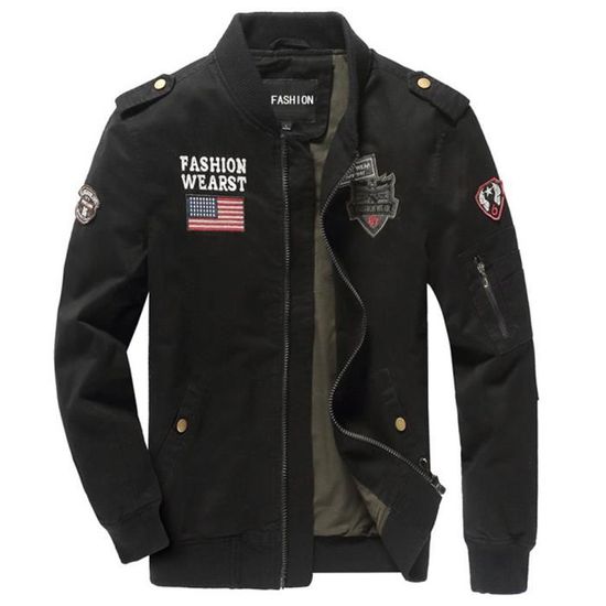 Veste Homme 2025 Slim Fit Double Poche Léger Décontracté - Noir, Idéale Pour Voyageurs D'Affaires