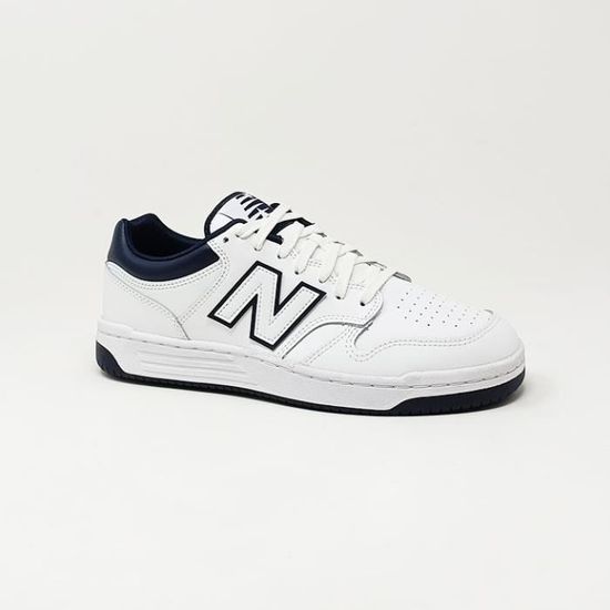 Basket New Balance BB480 Blanc - Homme - Lacets - Synthétique