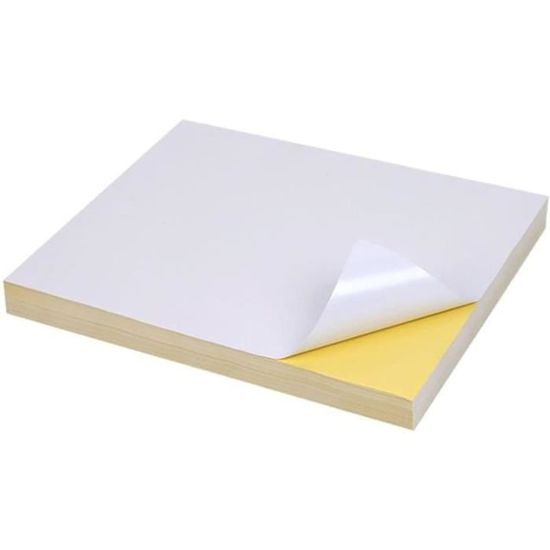 Enowelir 50 Feuilles 210 X 297 Mm, A4 Papier Autocollant Imprimante Étiquettes Autocollant Blanc Mat 1 Etiquette Par Feuille 1 Par Feuille 50 Feuilles 89818866