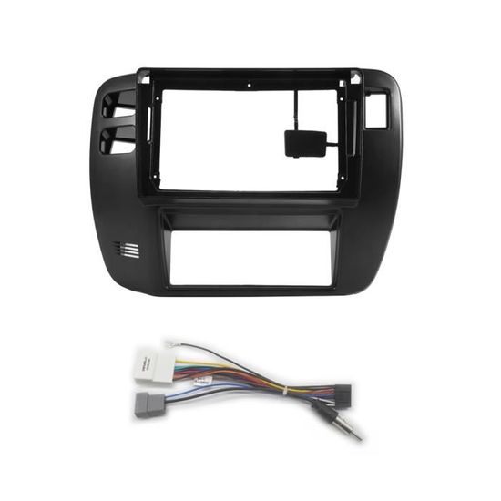 Cadre Radio 2 DIN Pour Peugeot 406 (1995-2005) – Panneau De Fixation 9 Pouces, Couleur Noire – Compatible Autoradio Double DIN