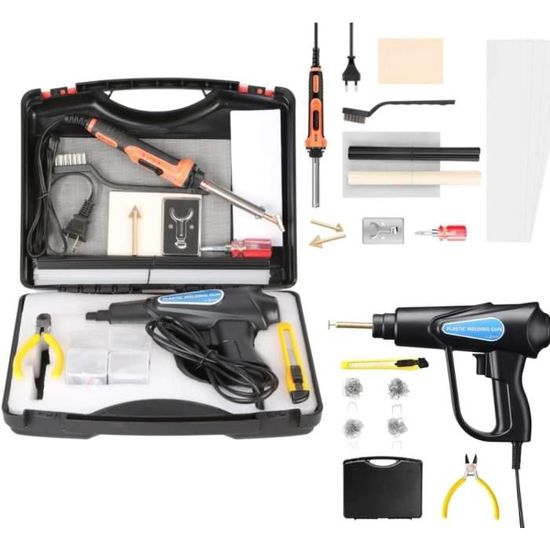 Kit Soudeuse Plastique 600/1200/3000 Pièces - Agrafeuse à Chaud Avec Agrafes Pour Réparation Pare-chocs, Autos Et Plastiques
