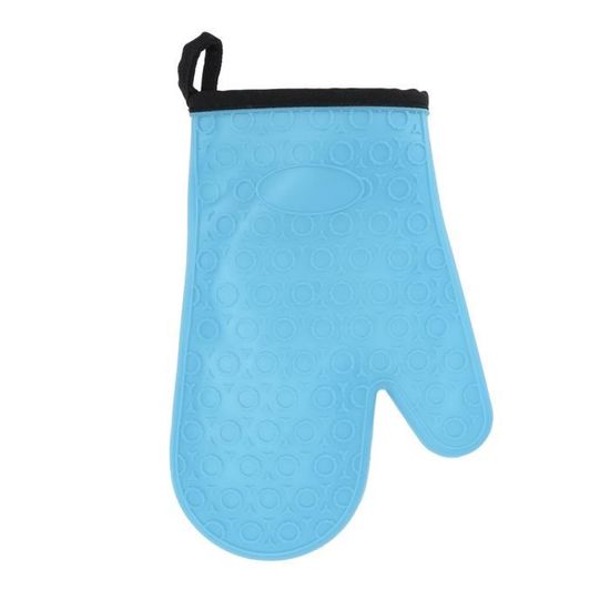 Gants De Four Bleus Style Chinois - Antidérapants, Lavables, Résistants à La Chaleur