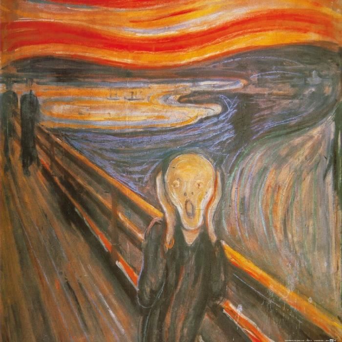 Edvard Munch Poster Reproduction Le Cri, 1893 (70 x 70
