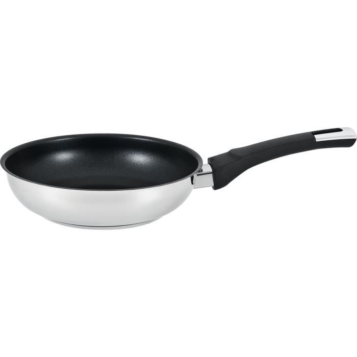 Arthur Martin AM783 - Poêle 28 cm - Inox - Anti Adhérent - Tous feux dont induction