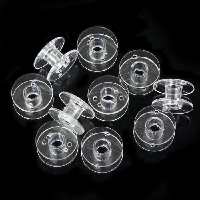 Lots 10 canettes en plastique transparent pour machine à coudre Brother Janome Singer Accessoires pour machines à coudre