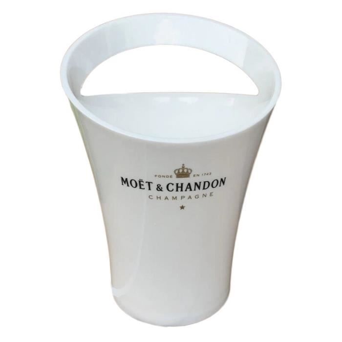 2 pièces Coupes de Champagne Cocktail verre seau à glace Chandon vin bière Partyfor 3L acrylique blanc seaux à glace ref*DE1463