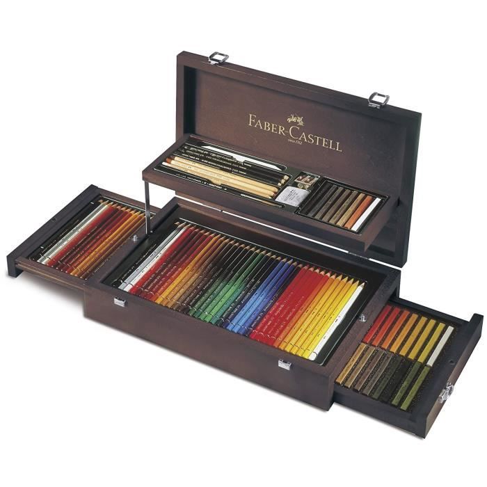 Fournitures de dessin industriel Faber-Castell 110086 Coffret bois collection Beaux-Arts 24146