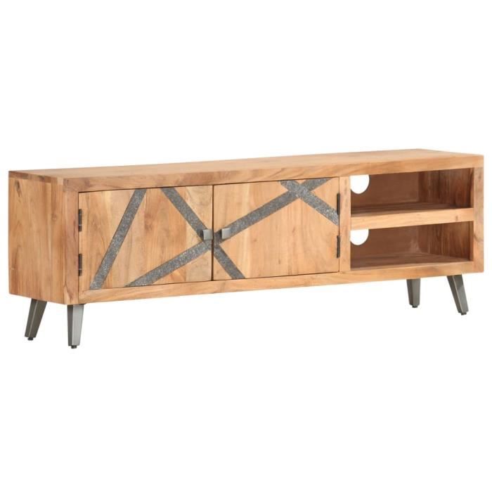 Meuble TV 120x30x40 cm Bois d'acacia massif #20