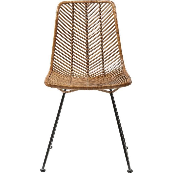 Kare Chaise, Rotin, Naturel, 54,61 x 44,45 x 85,73 cm