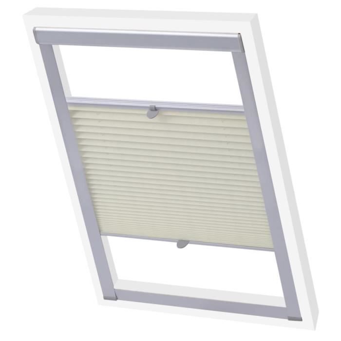 Store plissé Couleur crème FK06 -PAI