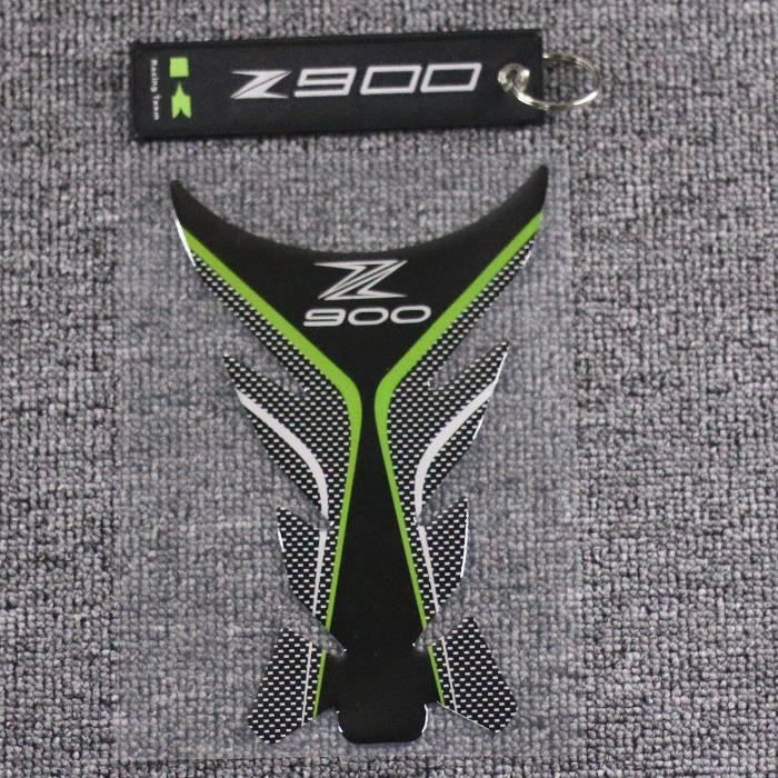 Protege Cadre,Autocollant de couverture de réservoir de carburant pour moto, étiquette de protection pour Kawasaki Z900 avec porte