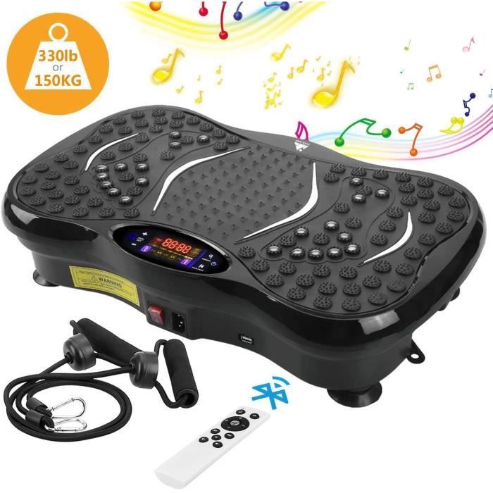 Plateforme Vibrante VP200-99 Niveaux-5 programmes -LCD -Haut-parleurs Bluetooth,Pour Fitness Appareil d'Entraînement