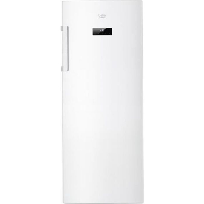 Beko RFNE270E23W, Droit, 214 L, 16 kg-24h, SN-T, Système anti-gel, A+