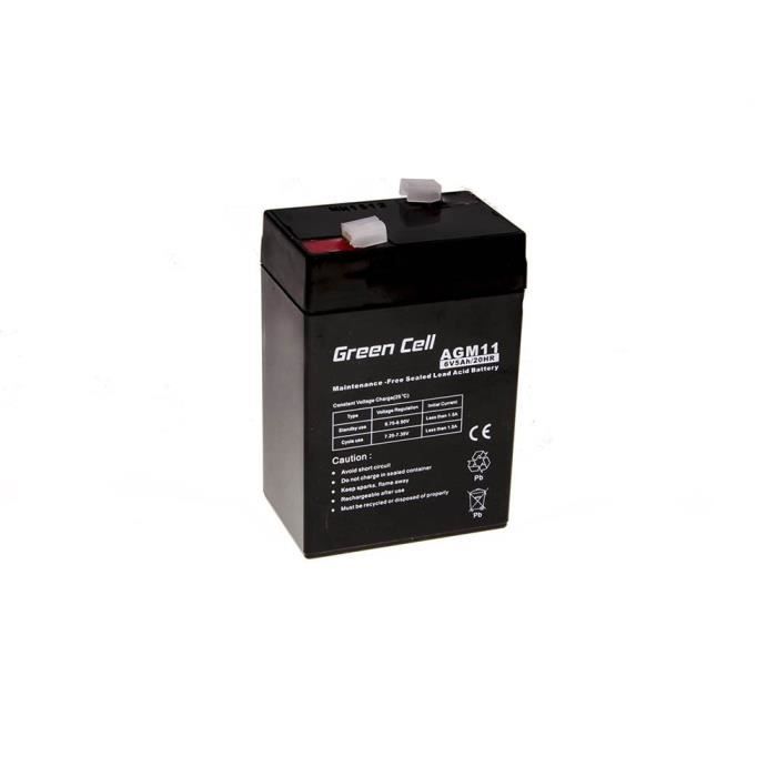 Batterie AGM VRLA Green Cell 6V 5Ah