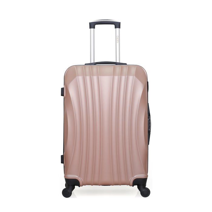 HERO – VALISE WEEK-END - ABS – 65cm – 4 roues – MOSCOU – ROSE DORE