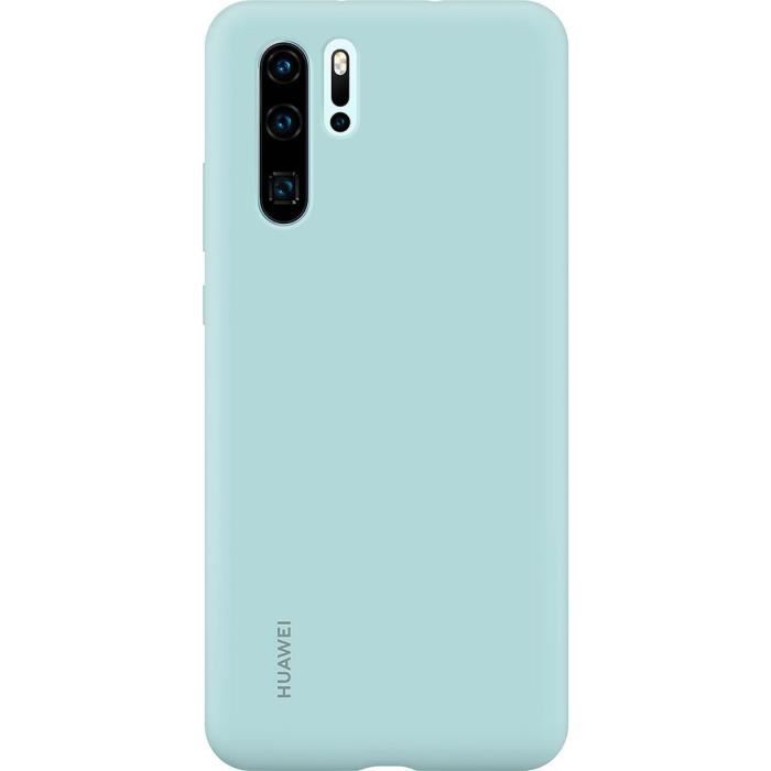 HUAWEI Coque rigide finition soft touch bleu clair Huawei pour P30