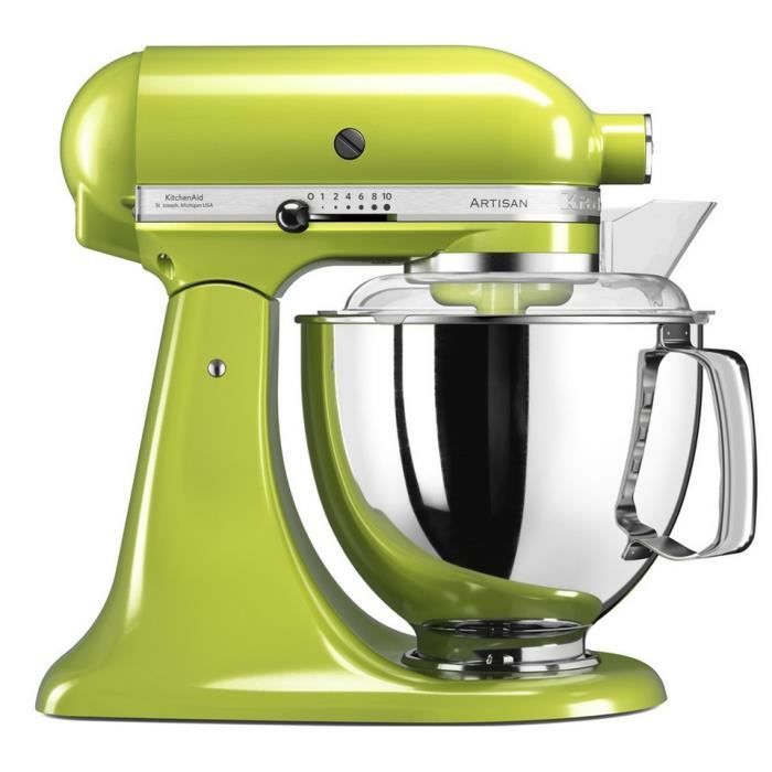 Kitchenaid - robot sur socle 4,8l 300w vert pomme - 5ksm175psega