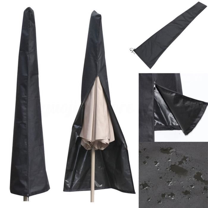 Housse de Protection pour Parasol Imperméable Anti-Poussière/UV 210D 265*70cm