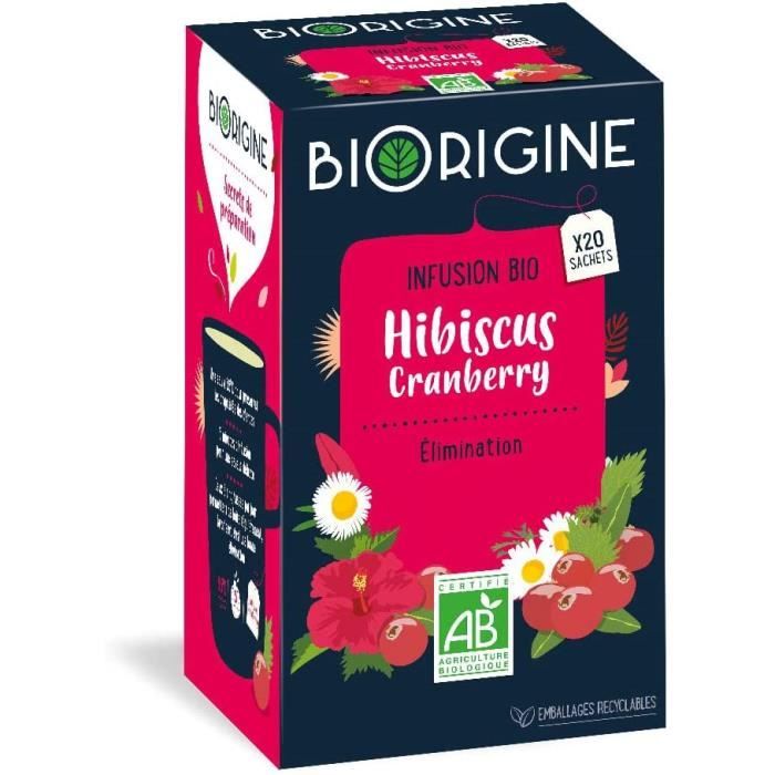 The Et Infusion - – Bio Hibiscus Cranberry Le Maintien Du Confort Urinaire Ingrédients D Origine Naturelle Fabriqué