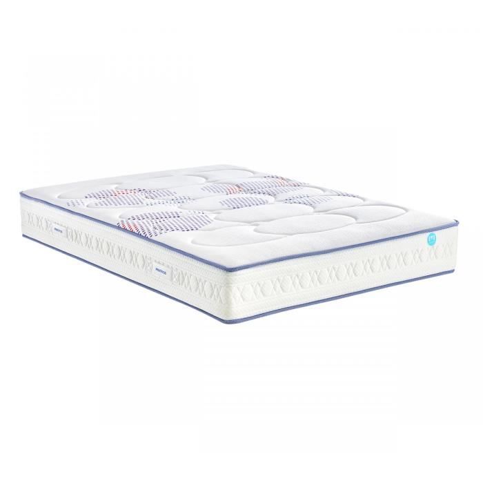 Matelas ressorts Merinos CHILLY WAVE 27 cm 180x200 Blanc Casse
