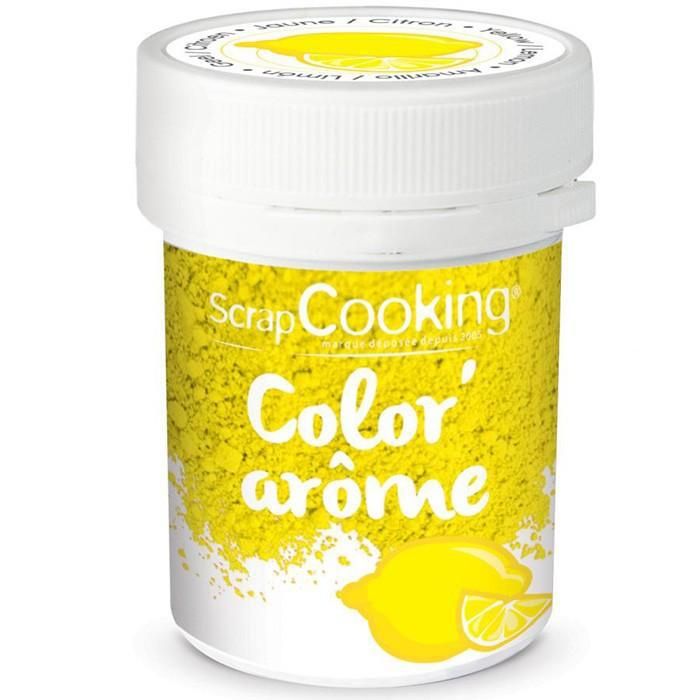 Color'arôme - jaune / citron - 10g - Scrapcooking
