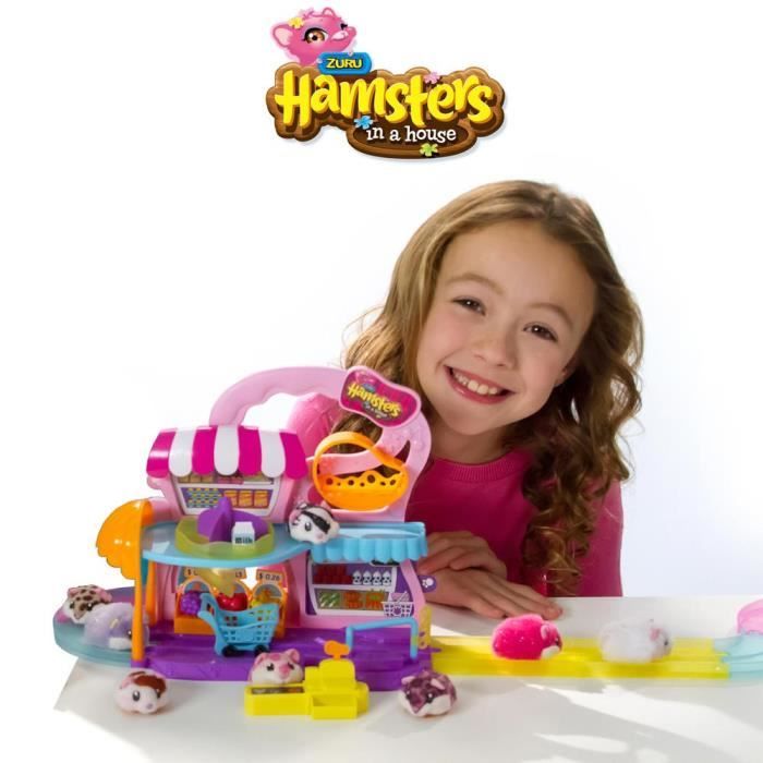 SPIN MASTER Coffret hamsters in a House : le supermarché