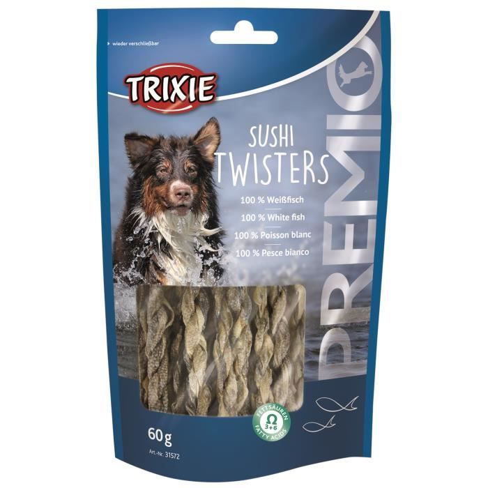 TRIXIE Sushi Twisters Premio - Pour chien - 60g