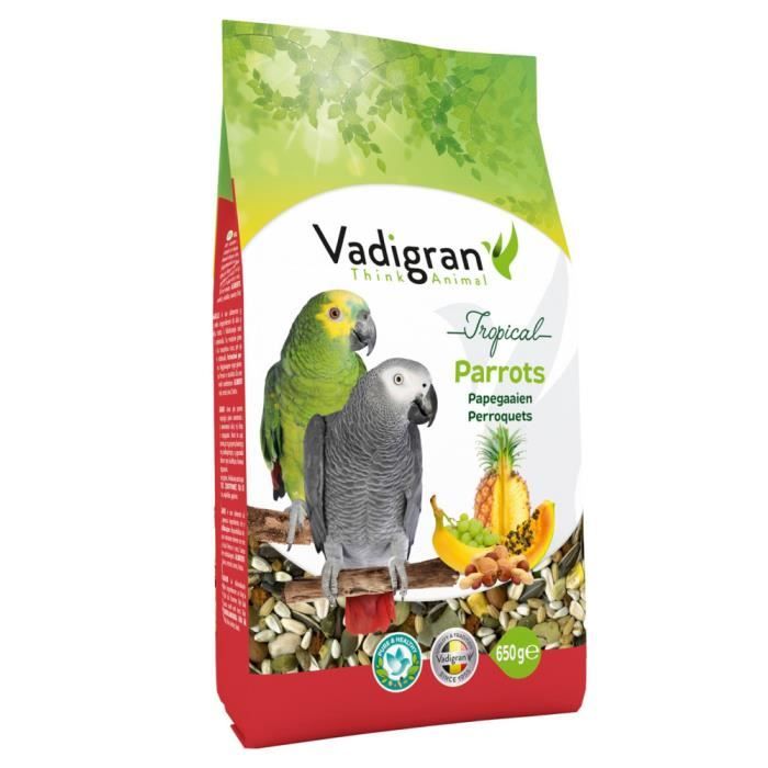 Graines tropical pour perroquet 650 g - Vadigran 20